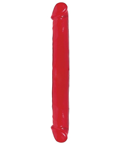 Basix Rubber Works 12 Inch Double Dong Red