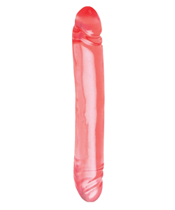 12 Inch Translucence Smooth Double Dong Red
