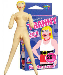 Travel Size Tranny Inflatable Love Doll