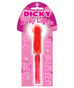 Strawberry Dicky Lickie Light Sucker