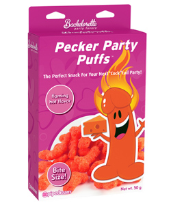 Flaming Hot Pecker Party Puffs