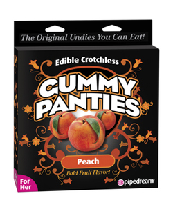 Peach Edible Crotchless Gummy Panty