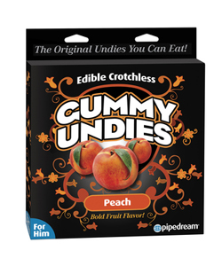 Peach Edible Male Gummy Undies