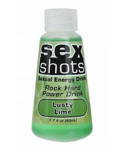 Sex Shots Sexual Energy Drink Rock Hard Lusty Lime