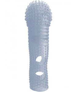 Ecstasy Extension Light Up Pleasure Sleeve Clear