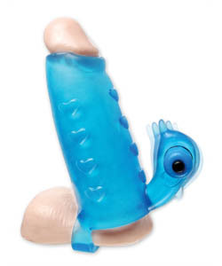 Deluxe Vibrating Penis Enhancer Blue