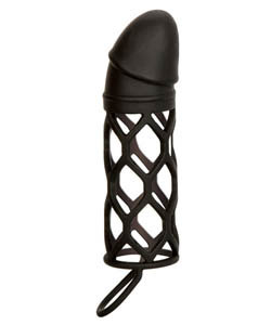 Silicone Black Penis Extension 1 Inch