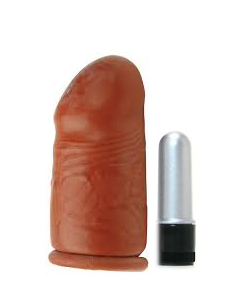 Worlds Best Vibrating Penis Extension Brown