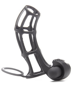 Stinger II Vibrating Cock Cage Black