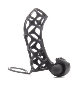 Stinger III Vibrating Cock Cage Black