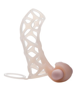 Stinger III Vibrating Cock Cage Flesh