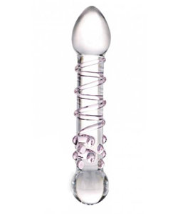 Spiral Staircase Full Tip Glass Dildo