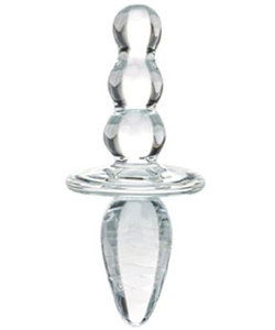 Glas Titus Beaded Glass Butt Plug