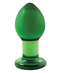 Crystal Premium Glass Plug Medium Green