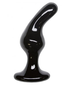 Crystal Premium Glass Plug Black