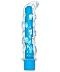 Neon Blue Glass Vibrator