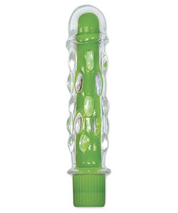 Neon Green Glass Vibrator
