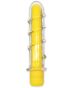 Neon Yellow Glass Vibrator