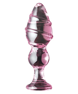 Icicles No 27 Pink Glass Butt Plug