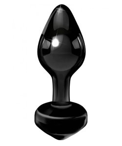 Icicles No 44 Glass Anal Plug Black