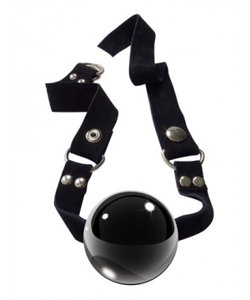 Icicles No 65 Glass Ball Gag Black