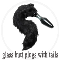 Glass Butt Plugs w/ Tails