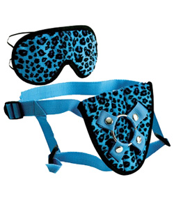 Furplay Harness and Mask Set Blue