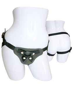 Latigo Black Leather Harness