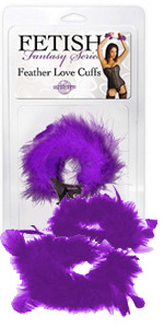Fetish Fantasy Purple Feather Cuffs ~ PD3806-12