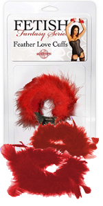 Fetish Fantasy Red Feather Cuffs ~ PD3806-15