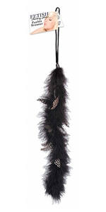 Black Fetish Fantasy Series Feather Streamer ~  PD3709-23