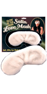 Glow In The Dark Satin Love Mask ~ PD3905-32