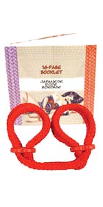 Japanese Silk Love Rope Red Wrist Cuffs