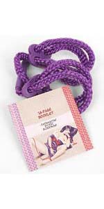 Japanese Silk Love Rope Purple Ankle Cuffs ~ TS1446-6