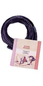 Japanese Silk Black Love Rope 10 Feet