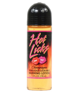 Hot Licks Champagne Flavored Warming Lotion