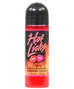 Hot Licks Cherry Flavored Warming Lotion