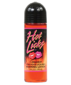 Hot Licks Cinnamon Flavored Warming Lotion