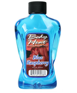 Body Heat Cool Blue Raspberry Edible Warming Lotion