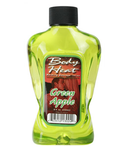 Body Heat Green Apple Edible Warming Lotion