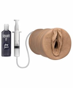 Squirt It  Squirting Pussy Stroker With Joy Juice Caramel