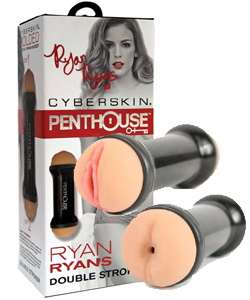 Penthouse Pet Ryan Ryans Cyberskin Double-Sided Stroker