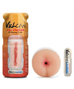 Vulcan Cyberskin Ass Stroker with Warming Lube Light