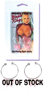 Houstons Pink Butterfly Nipple Rings