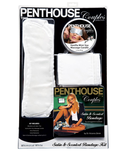 Penthouse Satin and Scented Bondage Kit White