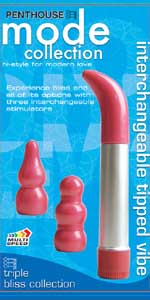 Triple Bliss Interchangeable Tip Vibrator