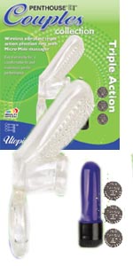 Penthouse Utopia Triple Action Vibrating Love Ring
