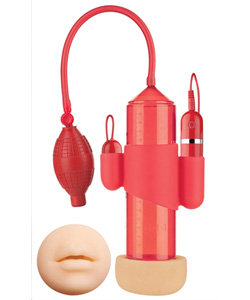 Supreme Vibrating Penis Pump Mouth Red