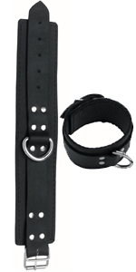 Spartacus Original Leather Lined Ankle Restraints ~  SPL-8C-2