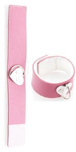 Spartacus Pink Leather Ankle Restraints ~  SPL-8H-2K